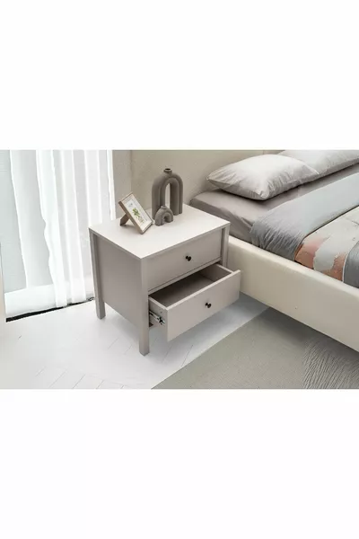Folt Beige Nightstand