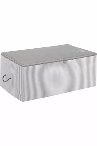 Tissu d'intérieur Sac moyen gris rayé Stuff & Things x x cm