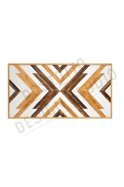 Testiera del letto singolo in legno scandinavo fatta a mano