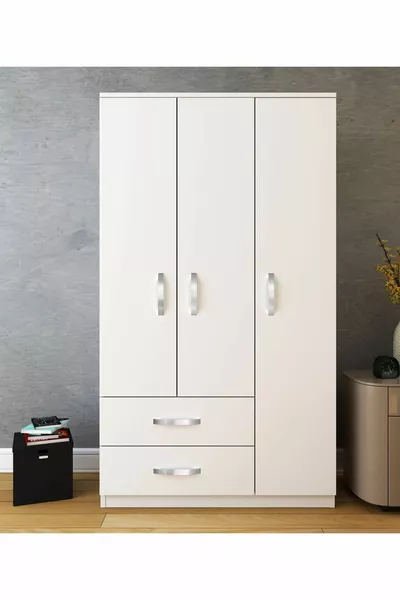 Modena 3-Door 2-Drawer Wardrobe