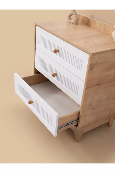 Strada Multi-Purpose Cabinet, Dresser with Drawers, Cabinet with Doors, 3-Drawer Dresser