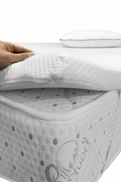 Oreiller orthopédique en plumes d'oie – Surmatelas – Matelas  Cm