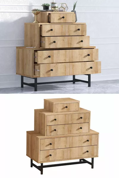 Commode Tata Chêne Saphir
