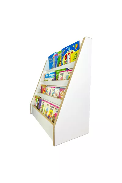 Bibliothèque Melis à 4 étagères - Bibliothèque Montessori - Étagère pour chambre d'enfant - Bibliothèque au sol
