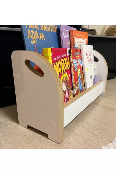 Bibliothèque Montessori en bois, très pratique
