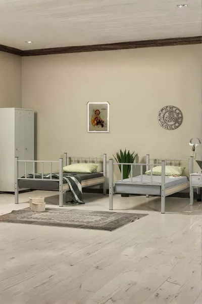 Dormitory Youth Bedroom Metal Bunk Bed and Bed Frame