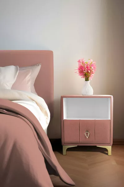 Table de chevet Singular Gold avec étagère