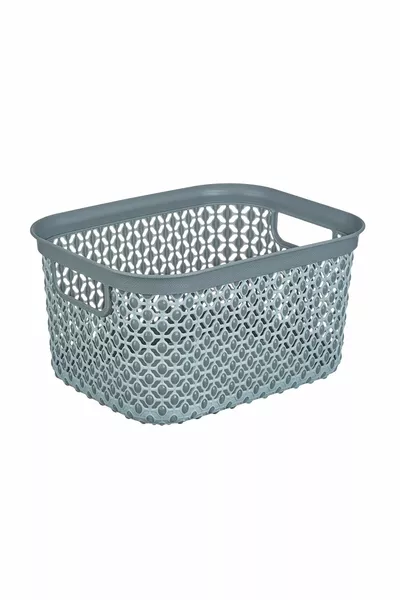 Panier bicolore Pointy 7 litres gris