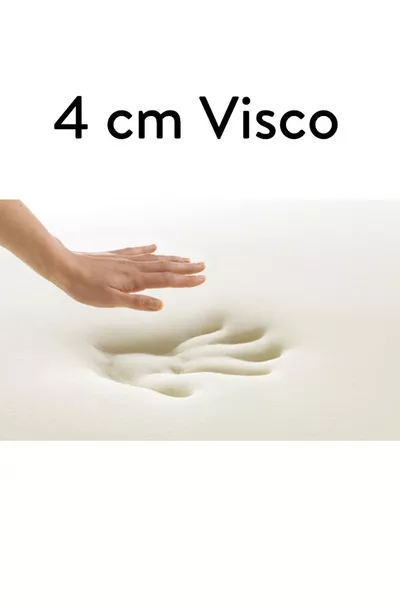 Ecotopper - Surmatelas en mousse à mémoire de forme % visco de 4 cm