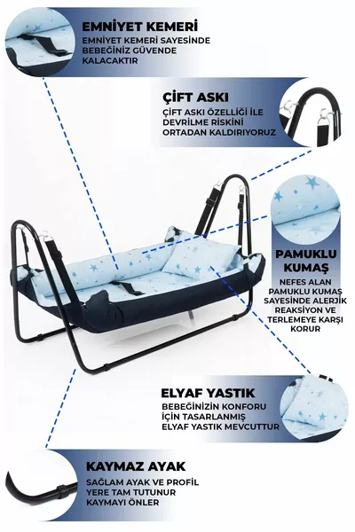 Jupiter Baby Hammock Navy