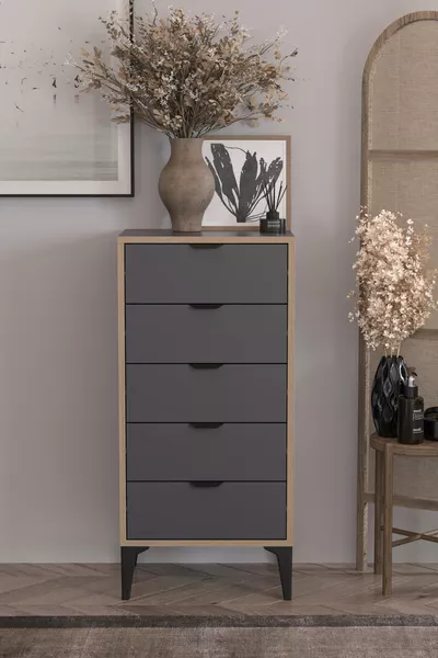 Arden 5 Laden Commode, Linnenmand