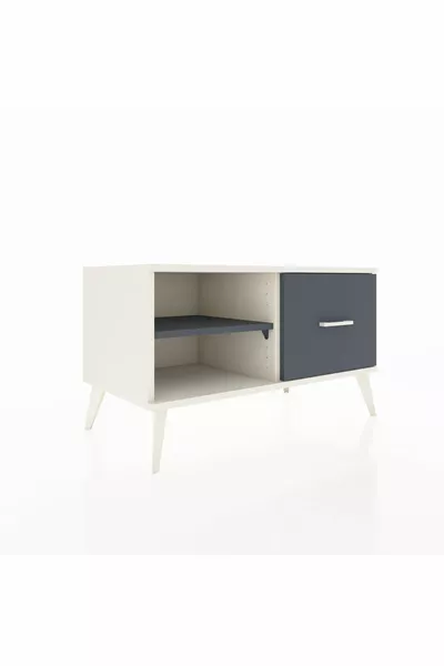 Hyperion Dresser Single Shelf Single Drawer Moonstone-Anthracite