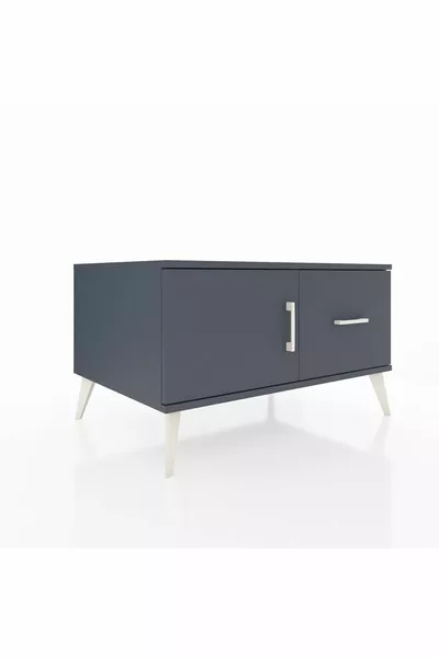 Kronos Dresser Single Shelf Single Drawer Single Door Anthracite-Anthracite