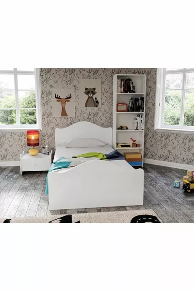 Zebra Karyola cm Tek Kişilik Beyaz % Mdf (4 BÖLGE DESTEKLİ)