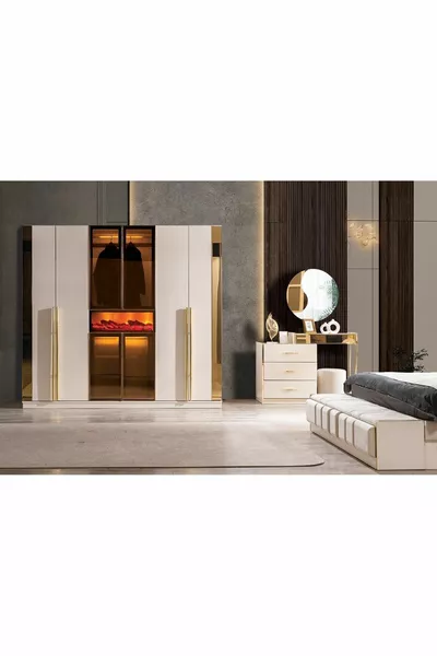 Alliance Bedroom Set with Fireplace