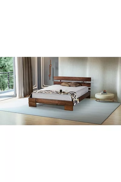 Idil-Natural Solid Wood Bed Frame