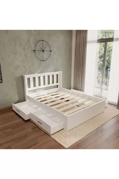 Stark White 4-Drawer Easy Assembly