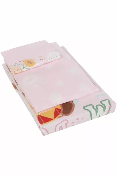 Masha Lisanslı Karakter Baskılı% Pike Takımı, Pembe, Bebek