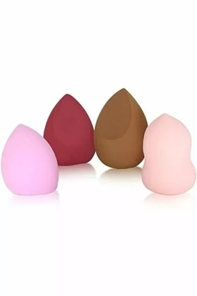 Set da 4 Spugnette per Trucco a Forma di Pera S