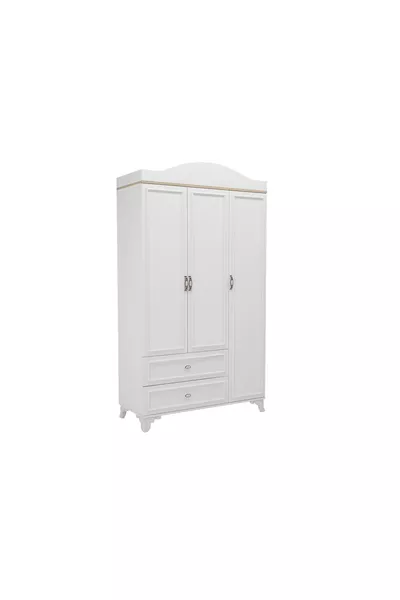 Lisa 3-Door 2-Drawer Wardrobe Oak % MDF
