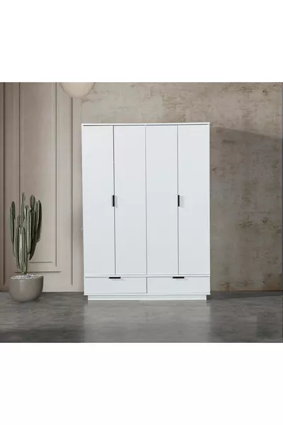 Armoire 4 portes 2 tiroirs