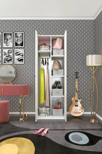 Armoire 2 portes Lilas Byz ** Armoire Placard Bureau avec portes