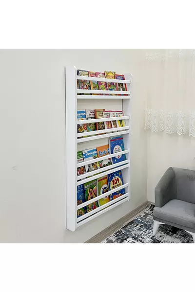 Bibliothèque Safir à 4 étagères - Étagères de livres pour chambre d'enfant Montessori à 4 étagères