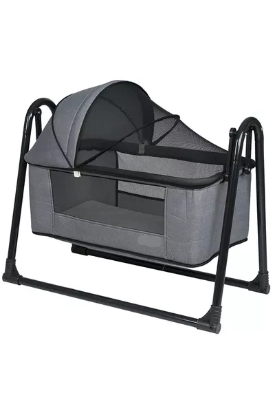 Linen Portable Crib