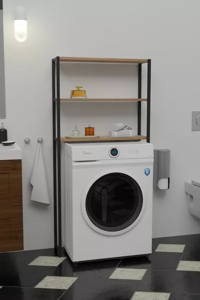 Wasmachine Bovenop Organizer Rek Badkamerkast Rek Bovenop Machine Kastrek Atlantische Den