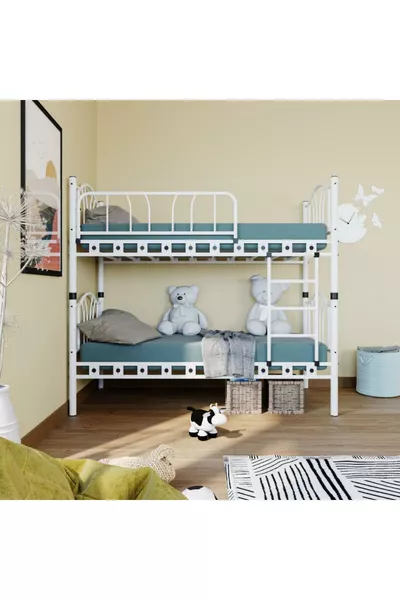 سرير بطابقين معدني لغرفة الأطفال