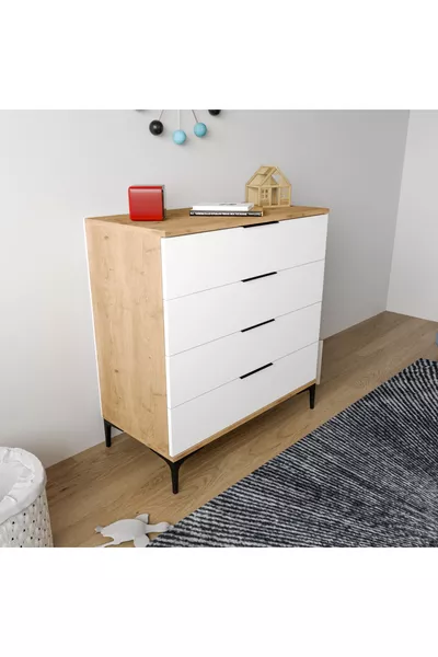ADEN 4-LADEN WIT DRESSOIR