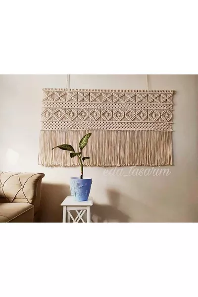 Testata del letto in macramè, decorazione da parete, ornamento da parete cm