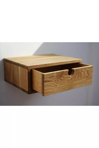 Table de chevet moderne en bois avec un tiroir