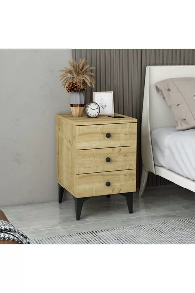 Commode Mobiga Tuana à 3 tiroirs