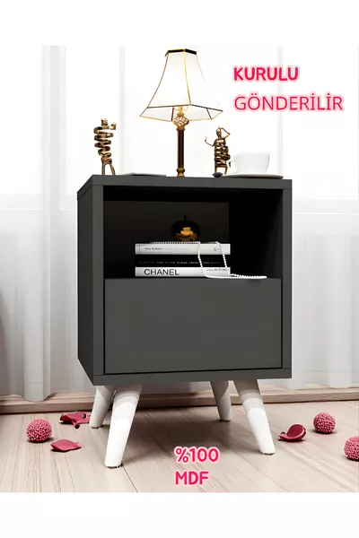 Chevet Dani, MDF, Chevet, Installation Facile, Chevet en MDF