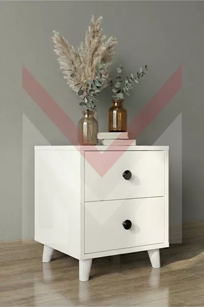 Beyaz Modern MDF Komodin