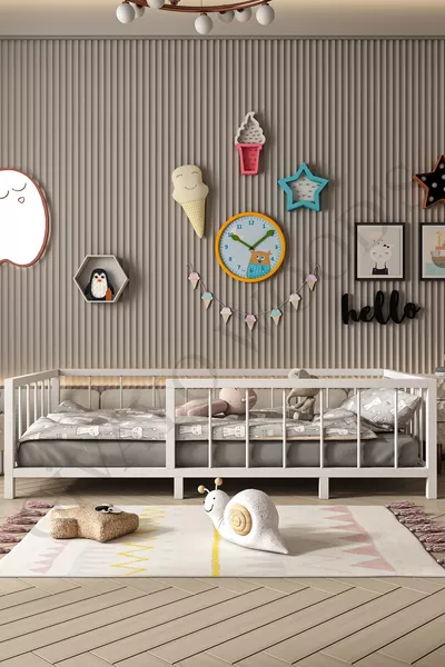 Thorin Baby- und Kinderbett aus MDF nach Montessori-Art