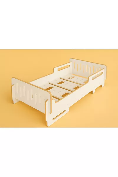 Lit pour enfant au sol - base pour enfant - cm - Lit bébé et enfant - MDF - BLANC