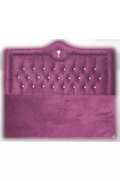 Tête de lit Alc Roi Lit Simple Plumetis Violet Matelassé