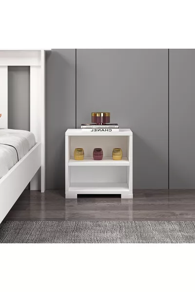 Comodino bianco in MDF