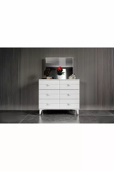 Berra White Dresser
