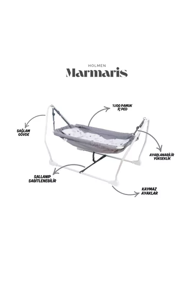Marmaris Baby Hammock - Gray