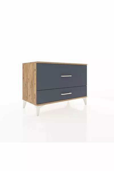 Hyperion Dresser 2-Drawer Pine-Anthracite