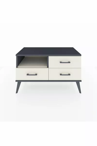Hyperion Dresser Single Shelf 3 Drawers Anthracite-Agate