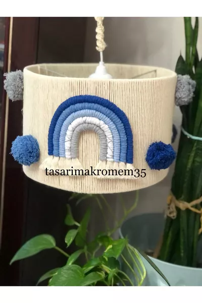 Macrame Chandelier with Canopy Included