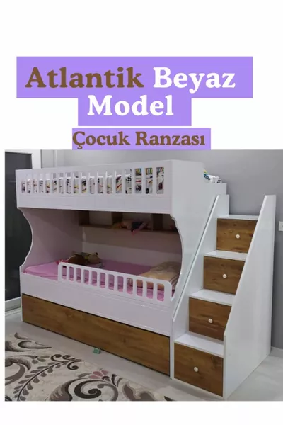 Atlantic White Bunk Bed