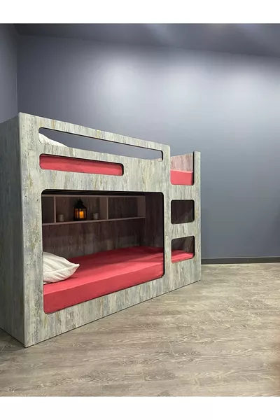 Bunk Bed for 2 People Youth Room Children's Bunk Bed