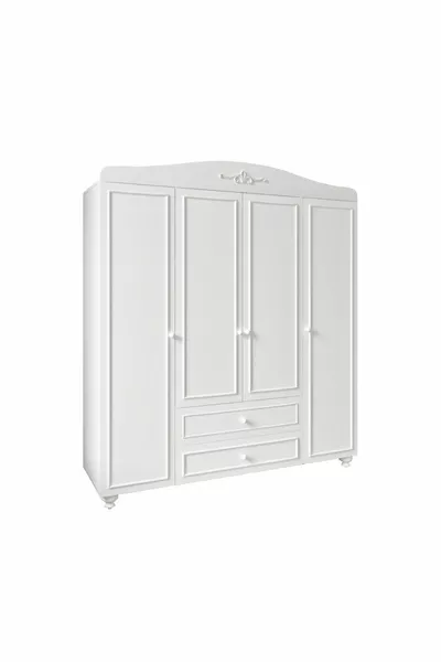 Romantic 4-Door, 2-Drawer, Avant-Garde Wardrobe/Closet (% MDF)