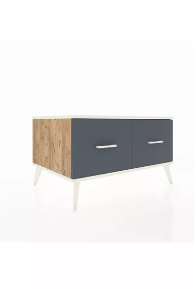 Kronos Dressoir 2 Lades Den-Hout/Antraciet