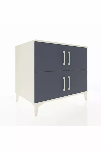Kronos Dresser 3 Shelves 4 Doors Moonstone-Anthracite